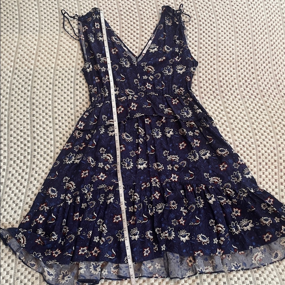 Thakoon Navy Lotus Printed Dress - Picture 11 of 16